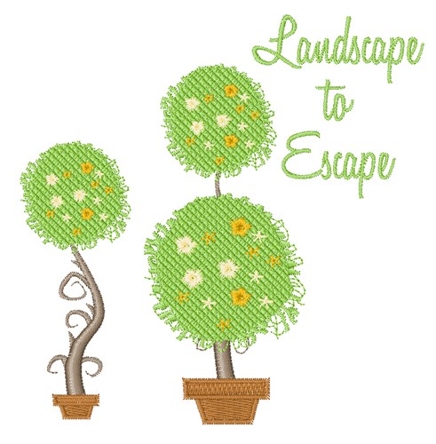 Landscape To Escape Machine Embroidery Design