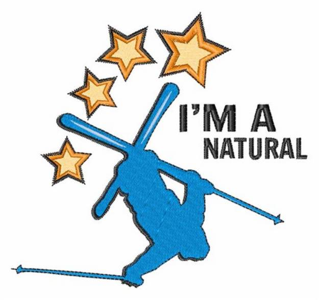 Picture of Im A Natural Machine Embroidery Design