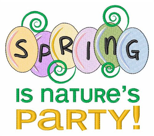 Natures Party Machine Embroidery Design