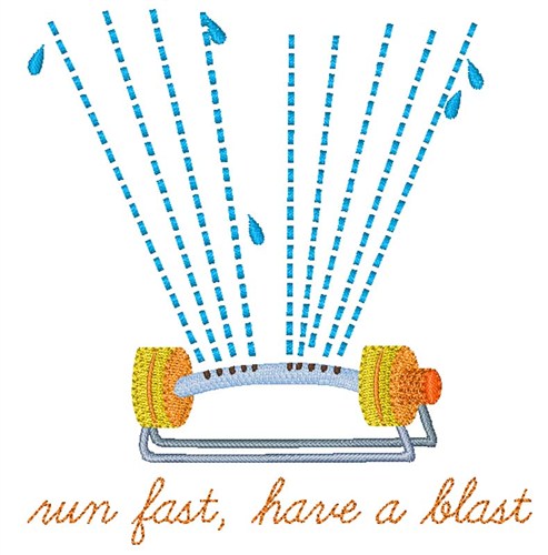 Run Fast Machine Embroidery Design