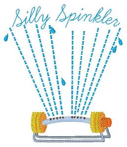 Picture of Silly Sprinkler Machine Embroidery Design