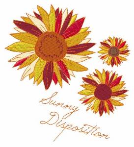 Picture of Sunny Disposition Machine Embroidery Design