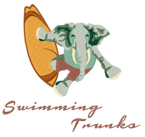 Swimming Trunks Machine Embroidery Design