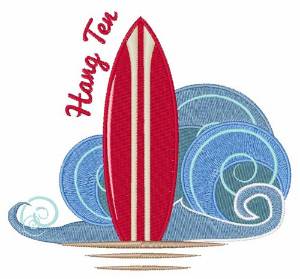 Picture of Hang Ten Machine Embroidery Design