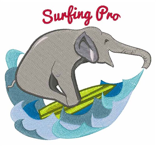 Surfing Pro Machine Embroidery Design