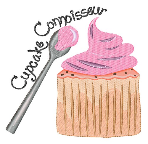 Cupcake Connoisseur Machine Embroidery Design