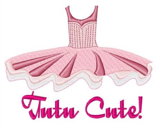 Picture of Tutu Cute Machine Embroidery Design