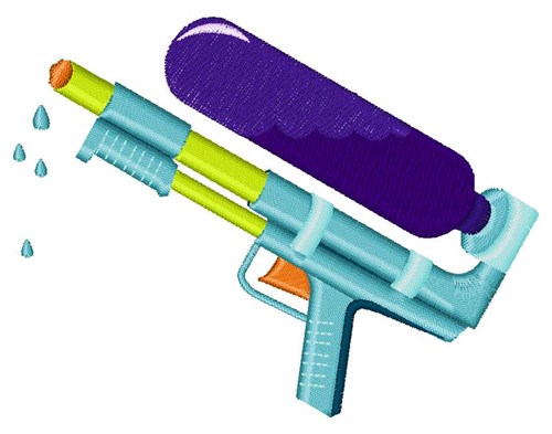 Water Gun Machine Embroidery Design