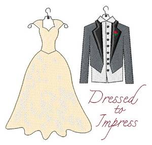 Picture of Dressed To Impress Machine Embroidery Design