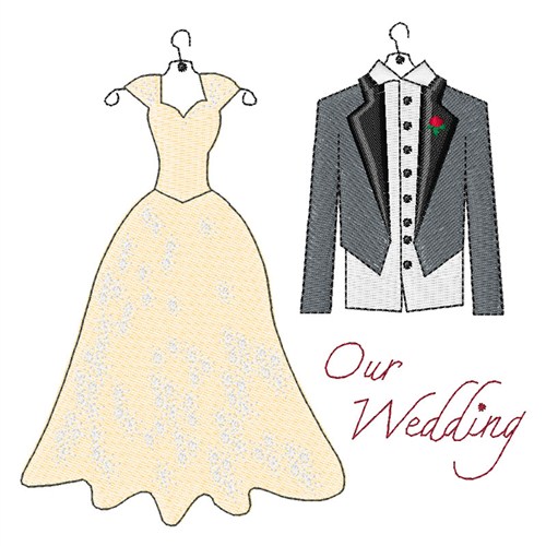 Our Wedding Machine Embroidery Design