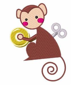 Picture of WInd Up Toy Machine Embroidery Design