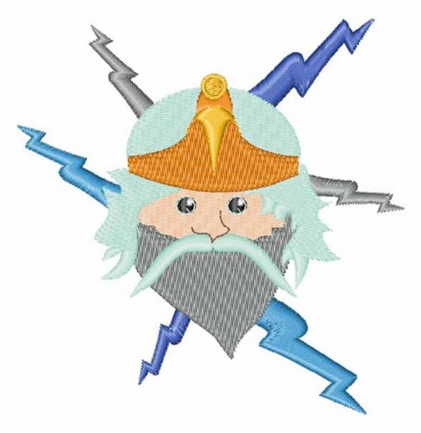 Picture of Thunder Machine Embroidery Design