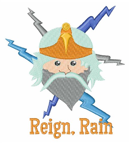 Reign, Rain Machine Embroidery Design