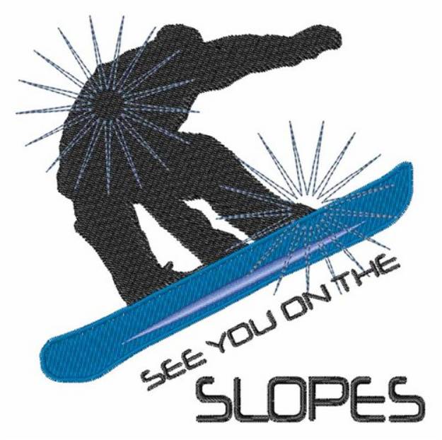 Picture of On The Slopes Machine Embroidery Design