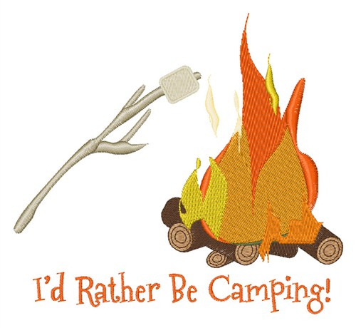 Camping Machine Embroidery Design