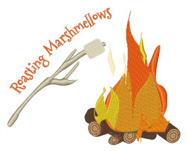 Picture of Roasting Marshmellows Machine Embroidery Design