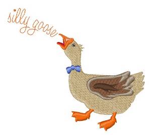 Picture of Silly Goose Machine Embroidery Design