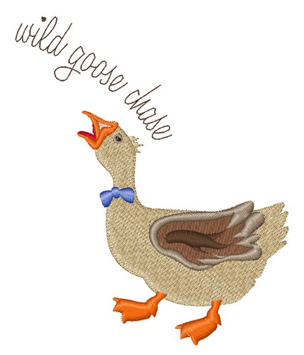 Goose Chase Machine Embroidery Design