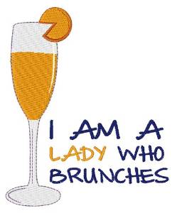 Picture of Lady Brunches Machine Embroidery Design