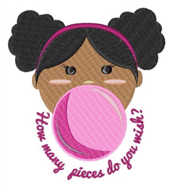 Picture of Bubble Gum Wish Machine Embroidery Design