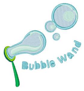 Picture of Bubble Wand Machine Embroidery Design