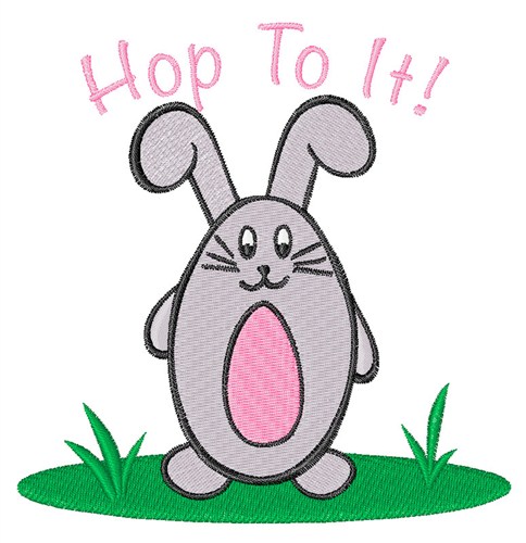 Hop To It Machine Embroidery Design