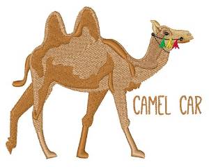 Picture of Camel Car Machine Embroidery Design