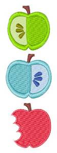 Picture of Apple Bites Machine Embroidery Design