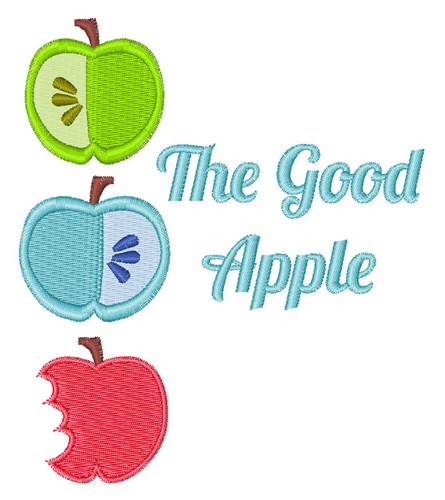 The Good Apple Machine Embroidery Design