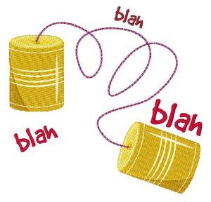 Picture of Blah, Blah, Blah Machine Embroidery Design