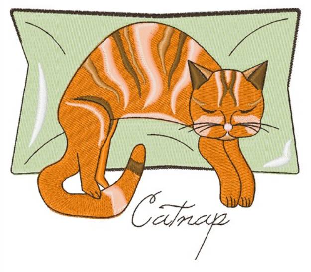 Picture of Catnap Machine Embroidery Design