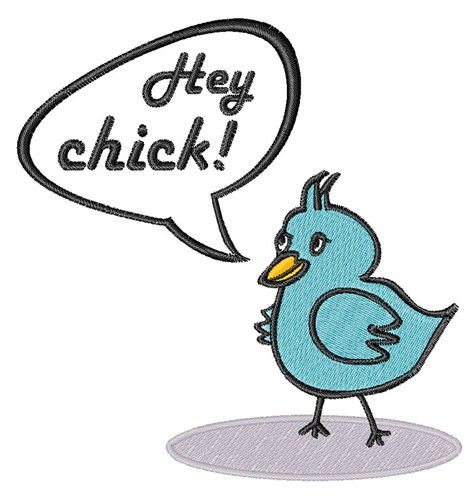 Hey Chick! Machine Embroidery Design