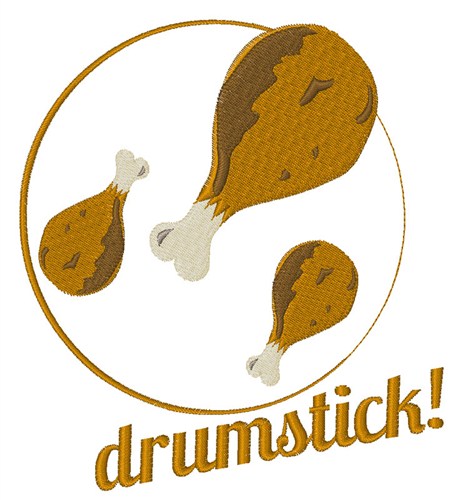Drumstick Machine Embroidery Design