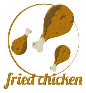 Picture of Fried Chicken Machine Embroidery Design