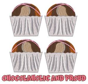 Picture of Chocolaholic Machine Embroidery Design
