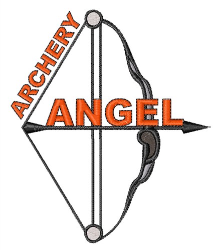 Archery Angel Machine Embroidery Design