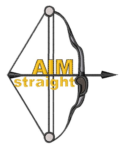 Aim Straight Machine Embroidery Design