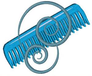 Picture of Swirly Comb Machine Embroidery Design