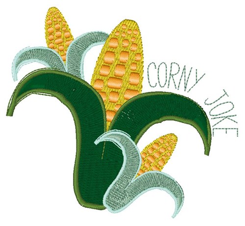 Corny Joke Machine Embroidery Design