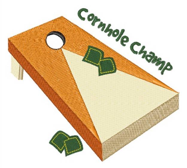Picture of Cornhole Champ Machine Embroidery Design