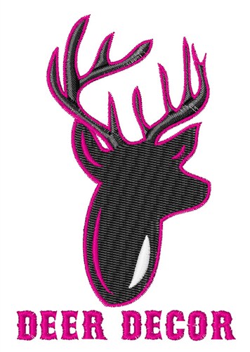 Deer Decor Machine Embroidery Design