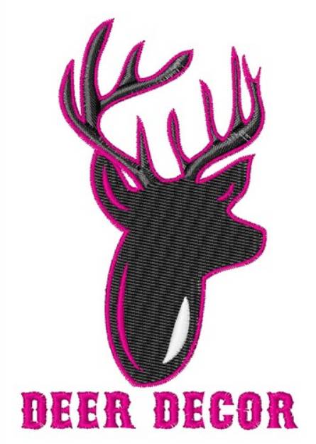 Picture of Deer Decor Machine Embroidery Design
