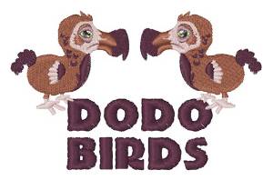 Picture of Dodo Birds Machine Embroidery Design