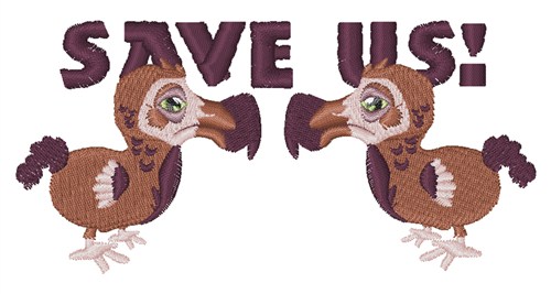 Save Us Machine Embroidery Design