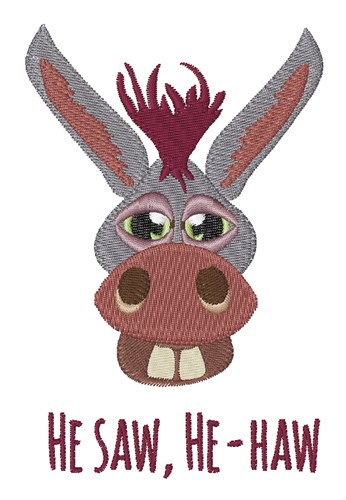 He - Haw Machine Embroidery Design