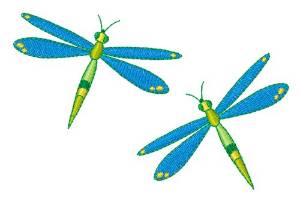 Picture of Dragonflies Machine Embroidery Design