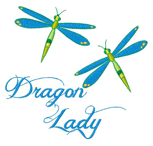 Dragon Lady Machine Embroidery Design