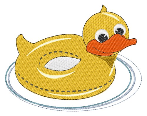 Duck Pool Toy Machine Embroidery Design