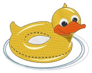 Picture of Duck Pool Toy Machine Embroidery Design