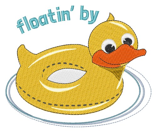 Floatin By Machine Embroidery Design
